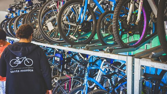 Santa Monica: noleggio bici per l'intera giornata