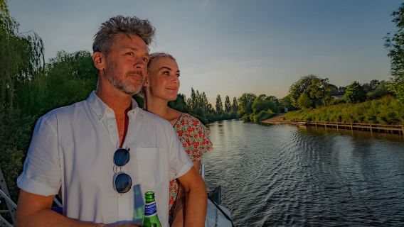 York: crociera serale con fragole e panna + bevanda