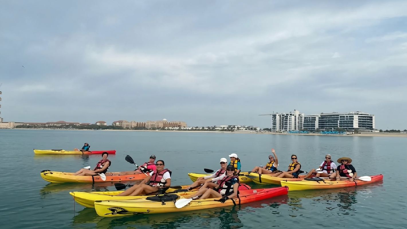 Dubai Marina Yacht Club + Palm Jumeirah kayaking 0.5-hour experience in Dubai