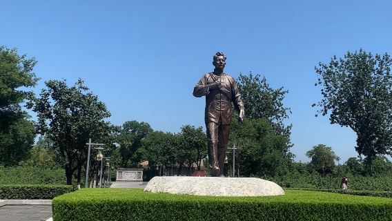 富平愛國教育基地+八路軍120師抗日誓師紀念碑+米家窯舊址