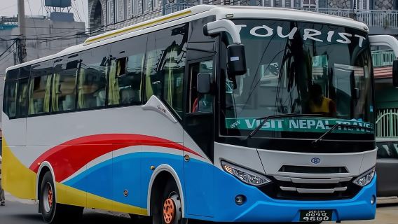 Shared Tourist Bus from Kathmandu to Pokhara