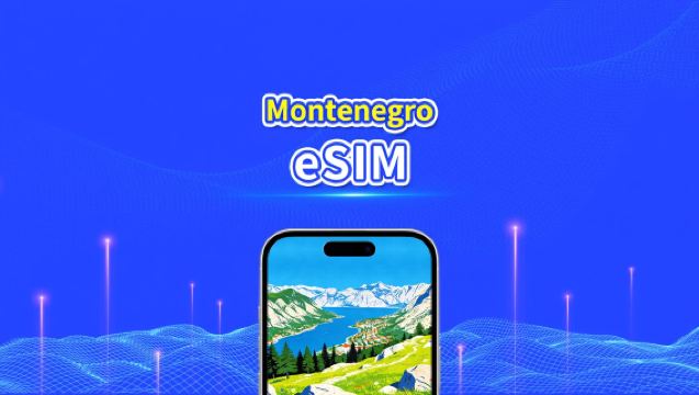 eSIM Montenegro | Data Kelajuan Tinggi | 5G/4G | Pakej Harian/Data | 24-Jam | 1-30 Hari | Kod QR