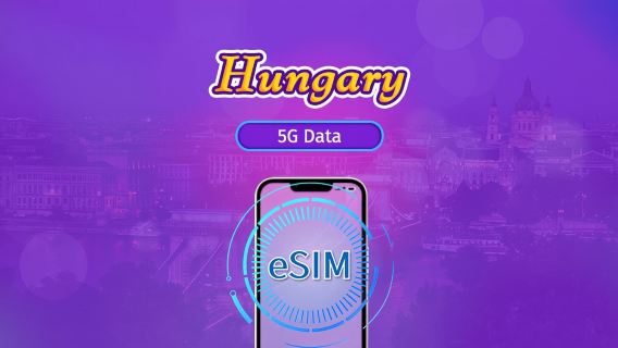 Unkari | 4G/5G eSIM | Datapaketti | 24 tunnin laskutus | 7–30 päivää | QR-koodi