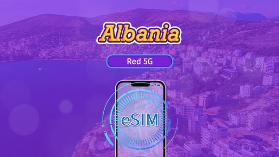 Albania | eSIM 5G | Soporta TikTok y ChatGPT | Paquete diario/de datos | Facturación por 24 horas | 1-30 días