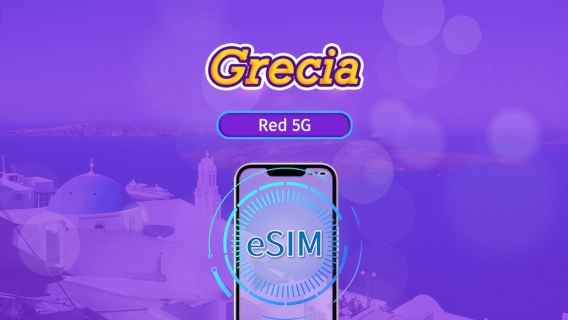 Grecia | eSIM 4G/5G | Paquete diario/de datos | Facturación por día natural | 1-30 días | Código QR