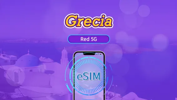 Grecia | eSIM 4G/5G | Paquete diario/de datos | Facturación por día natural | 1-30 días | Código QR