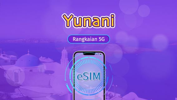 Greece | 5G/4G eSIM | Pakej Harian/Pakej Data | Caj Berdasarkan Hari Kalendar | 1-30 Hari | Kod QR