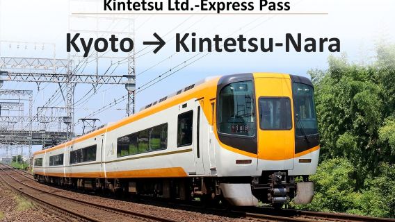 [E-Ticket für Kintetsu Limited Express] Von Kyoto nach Kintetsu Nara (Standardsitzplatz)