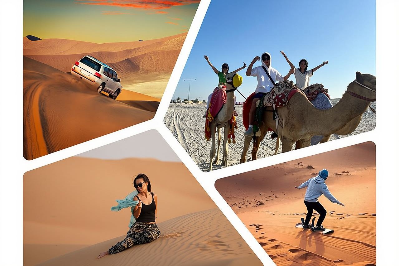  Desert Safari Combo: Camel Ride, Sandboarding & Inland Sea Visit