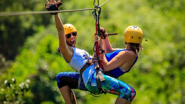 Tageskarte Jaco Jungle Adventure Fünf-in-Eins-Ticket inklusive Mittagessen