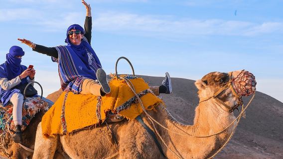 Marrakech: Agafay Desert Sunset & Camel Rides and Dinner Show