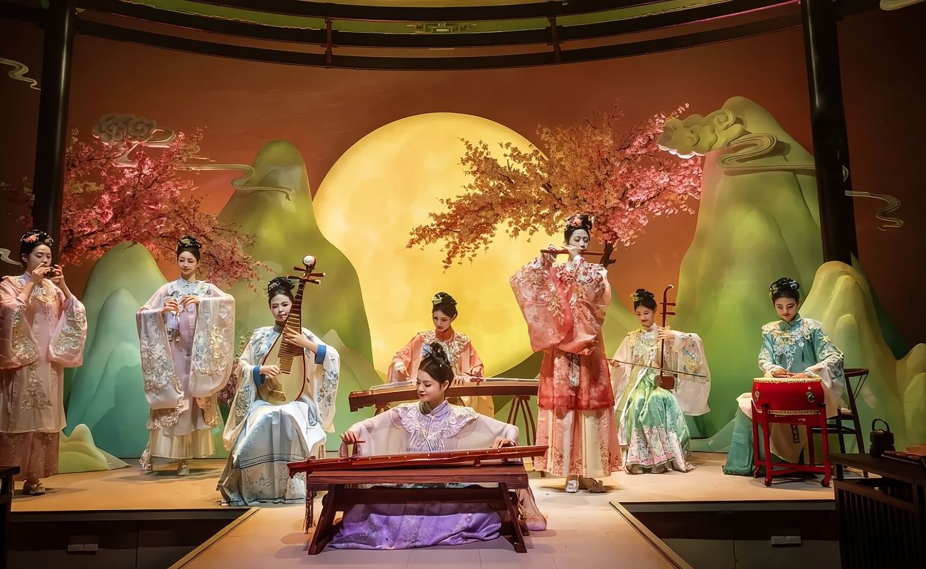 Nanjing Poetry Banquet ● Pengalaman mendalam jamuan istana berusia ribuan tahun [Adegan jamuan istana maharaja + persembahan tarian dan muzik gaya kuno + hidangan istana + pengalaman berpakaian kuno] #