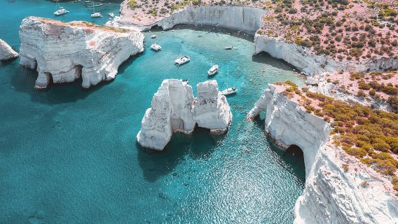 Milos: Tur Pelayaran Semi-Pribadi Putaran Milos & Polyaigos
