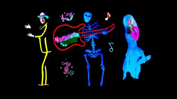 布拉格:地下黑光劇場互動表演