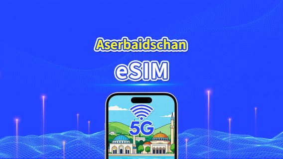 Aserbaidschan eSIM | 5G/4G | Tagespass/Gesamtdatenpaket | 1–30 Tage | 24-Stunden-Abrechnung | QR-Code