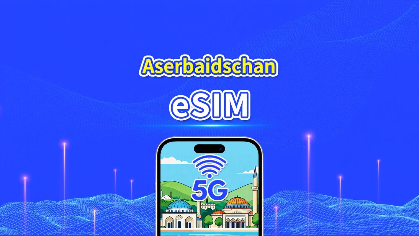 Aserbaidschan eSIM | 5G/4G | Tagespass/Gesamtdatenpaket | 1–30 Tage | 24-Stunden-Abrechnung | QR-Code
