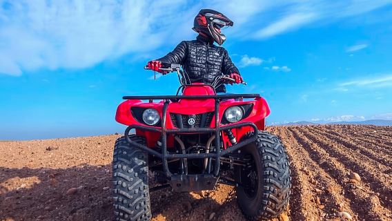 Marrakech: Agafay Desert Quad Biking & Camel RIDE & Dinner & Show