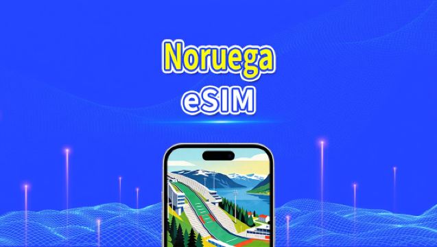 Noruega eSIM | 5G/4G | Datos de alta velocidad | 24 horas | 1-30 días | Código QR