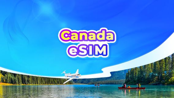 Canada 5G eSIM | Dagbundel/Data bundel | 24-uurs facturering | QR-code