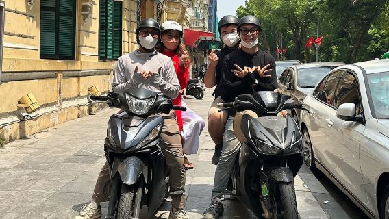 Private Half-Day Hanoi Food Tour by Motorbike