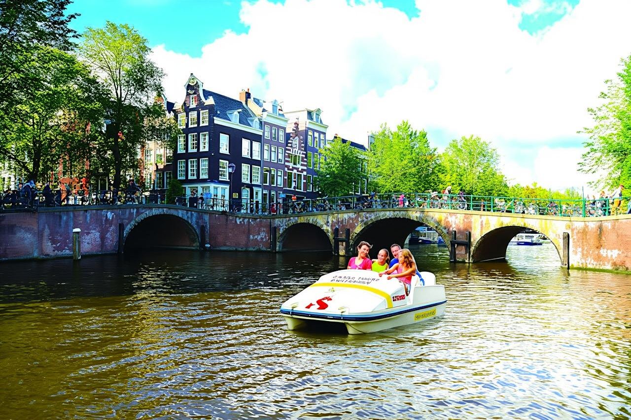 Amsterdam canals Pedal Boat ride
