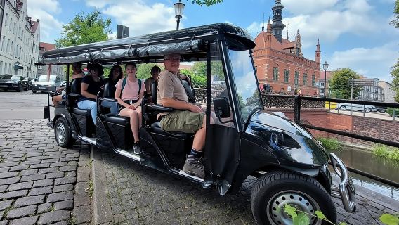 Tour della città di DANZICA in golf cart con guida dal vivo e visita della città di 90 minuti