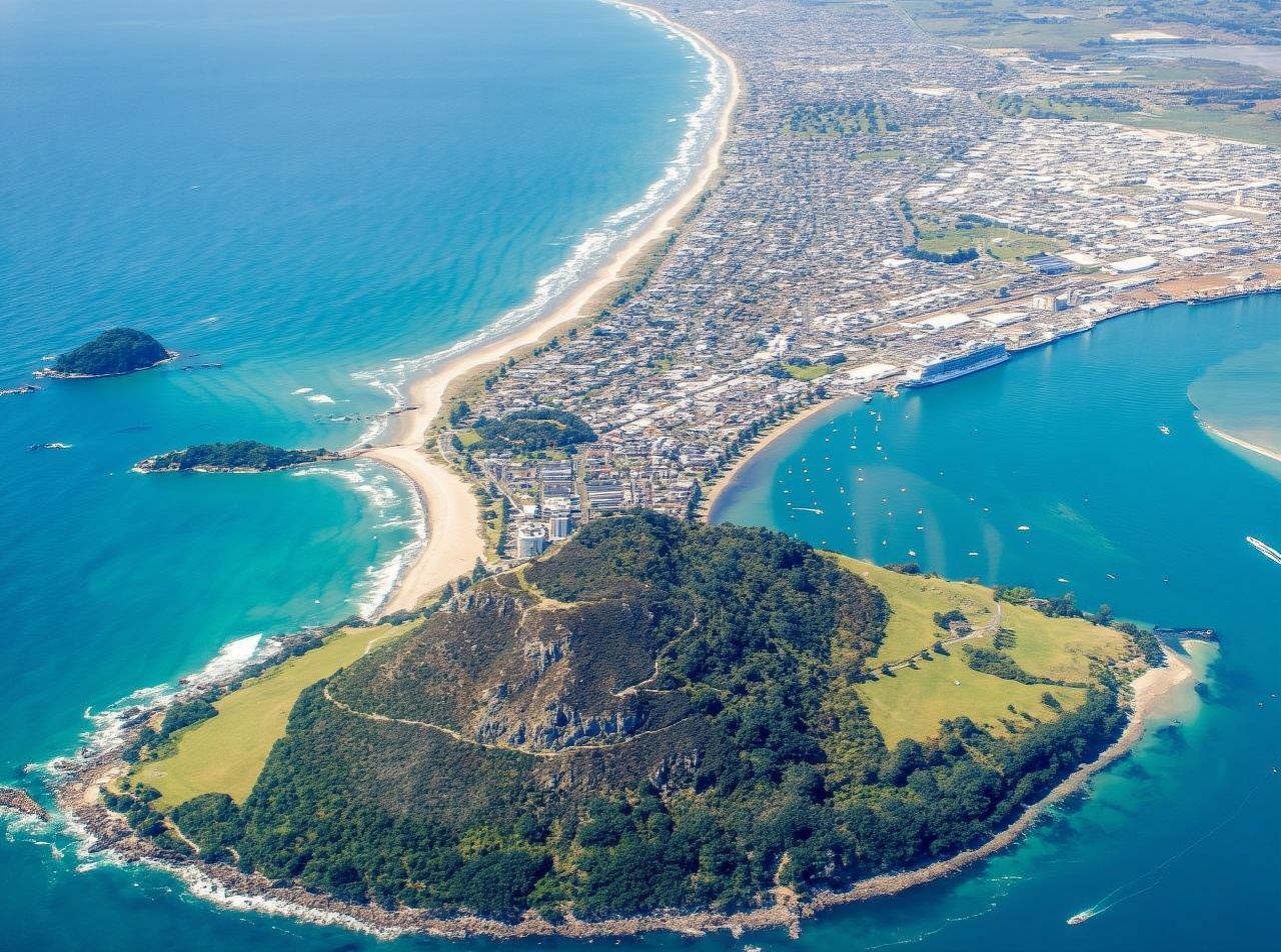Terjun Udara di Tauranga, Pulau Utara New Zealand [Pilihan 15,000 kaki + pemandangan panorama gunung dan laut dari atas]