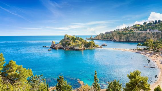 lawatan sehari Taormina dan Castelmola di Sicily, Itali|Kumpulan kecil yang indah