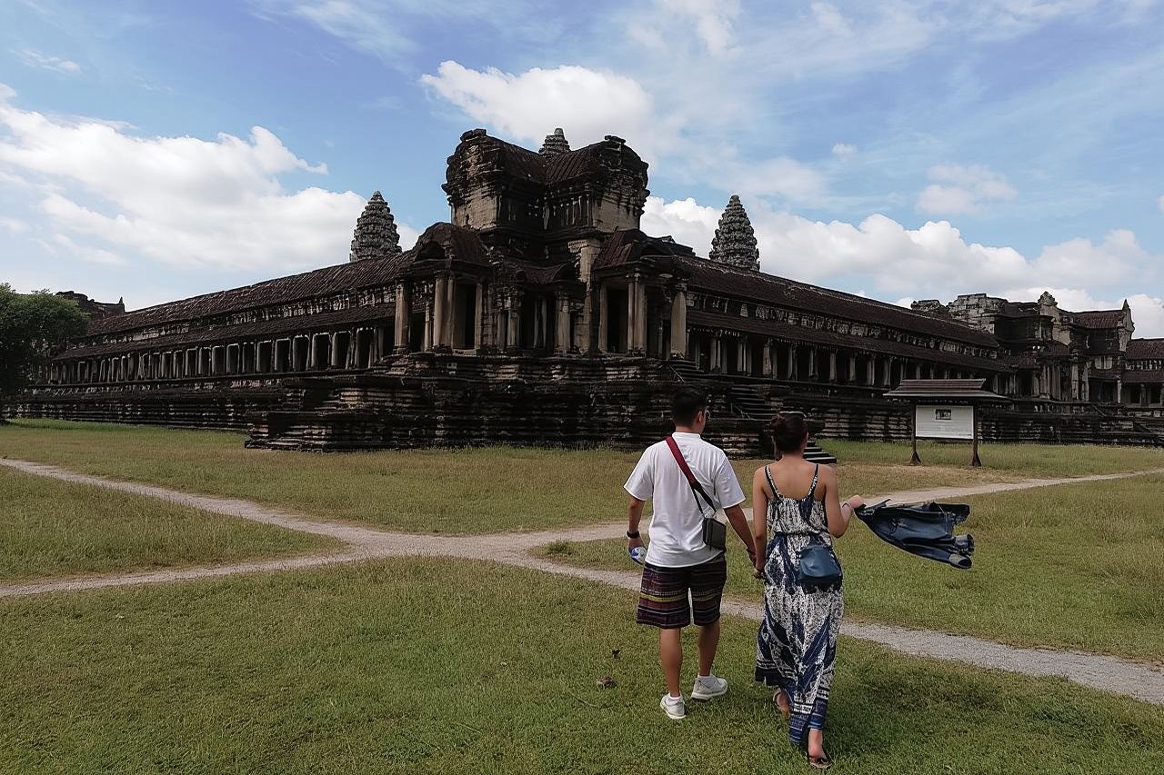 Tour privato pomeridiano di Angkor Wat con tramonto