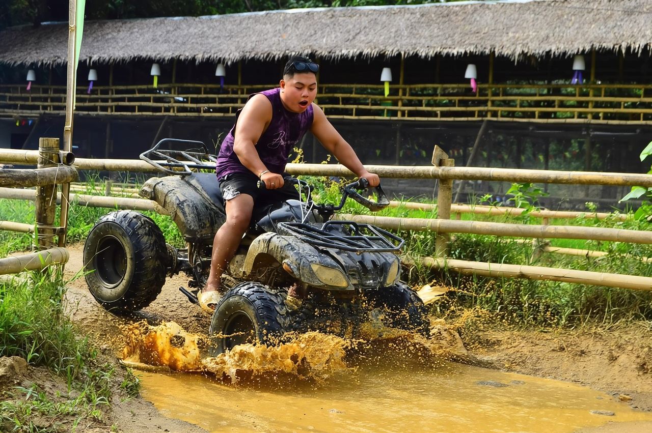 Boracay ATV Ride , Zipline , Kayaking, Cold Springs with Hot Kawa Half Day Package