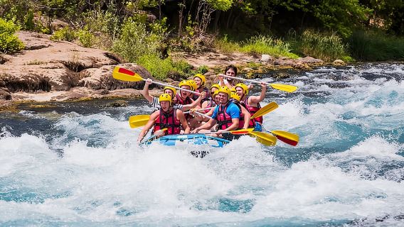 Canyoning and Rafting Adventure incl. Lunch from Alanya