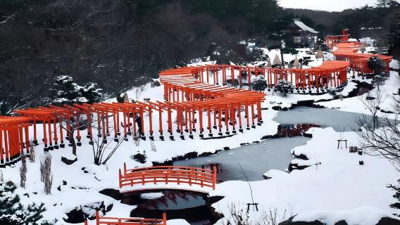 日本青森のディープツアー │高山稲荷神社＆鶴の舞橋＆龍飛崎海岸線ワンデーツアー