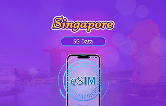 Singapore 5G eSIM | Supports TikTok & Google Maps | Day Pass / Total Package | 1–30 Days | 24-Hour Billing | QR Code