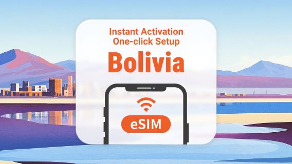 Bolivia eSIM | Acceso completo a IA y TikTok | 1–30 Días | QR instantáneo