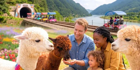 首爾出發:羊駝世界及江村鐵道單車一日遊