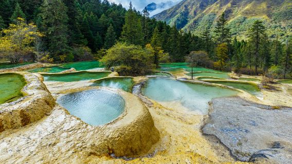 黃龍風景名勝區一日遊純玩含門票可選含上行索道包車自由行