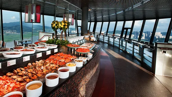 Macau Tower 360° Cafe Revolving Restaurant Buffet
