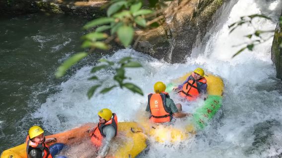 清遠古龍峽漂流/峽道飛車/懸崖飛車1日遊+贈CS野戰+旅遊保險