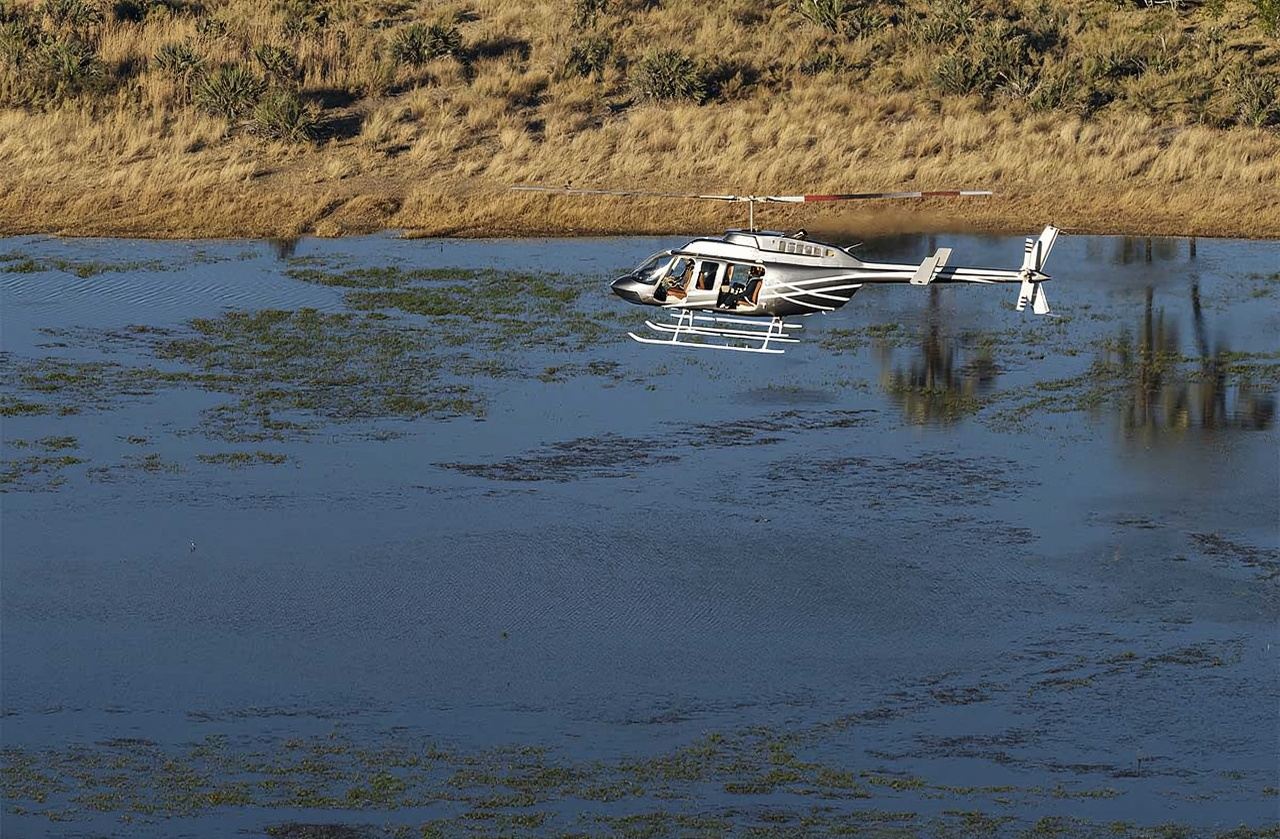 Penerbangan rendah + laluan air liar, mulakan pengembaraan separuh hari anda di Afrika