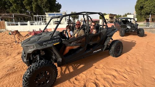 Dubai Morning 4 Seater Buggy Tour Sand Boarding & Camel ride Day Tours 4