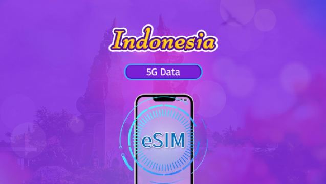 Indonesia | eSIM 5G/4G | Pas Harian / Pakej Jumlah | Pengebilan 24 Jam | 1–30 Hari | Kod QR