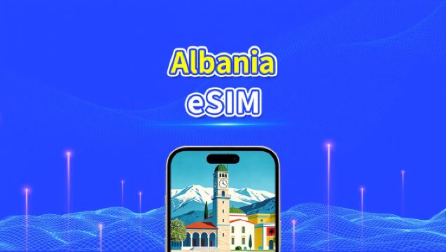 Albania eSIM 5G/4G | Cakupan Dua Jaringan | Paket Data Harian/Total | Penagihan 24 Jam | 1–30 hari | Kode QR