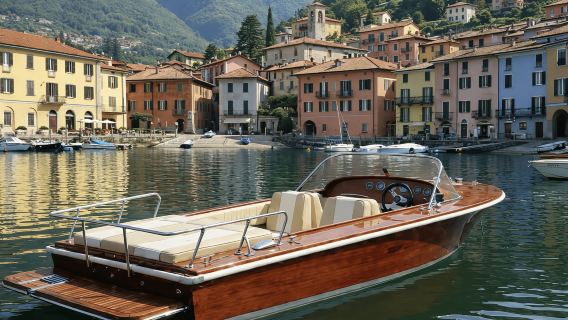 Lake Como: Tour on a Wooden Italian Boat with Skipper