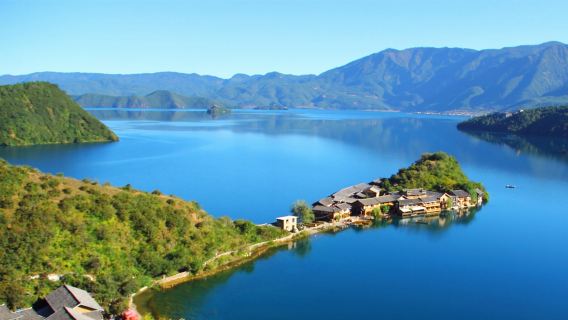 瀘沽湖環湖包車一日遊:草海+走婚橋+情人灘+裡格島+瀘源崖