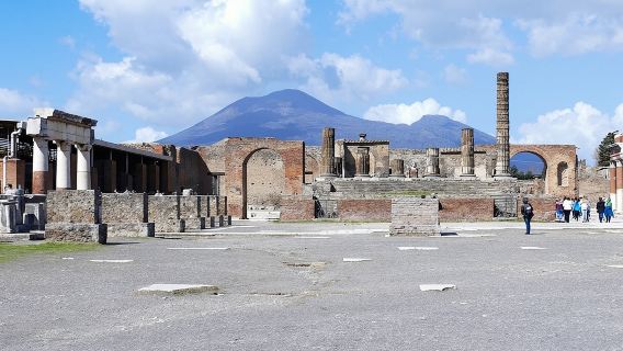 Pompeii & Mt.Vesuvius Day Tour from Naples with Pizza Lunch