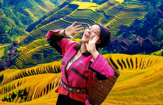 【8人團/私家團】桂林龍脊梯田-金坑梯田+黃洛瑤寨一日遊