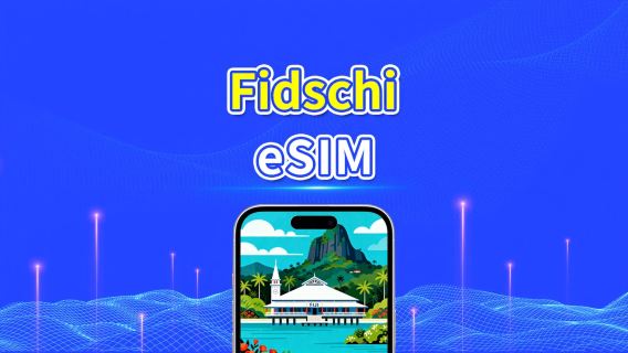 Fidschi eSIM | 4G | Tägliches/Gesamt-Datenpaket | 1–30 Tage | 24-Stunden-Abrechnung | QR-Code