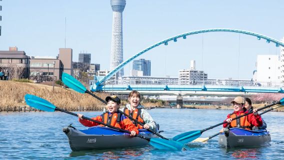 Kayak 1,5 ore [Esplora i luoghi più famosi di Tokyo - Avventura in kayak]