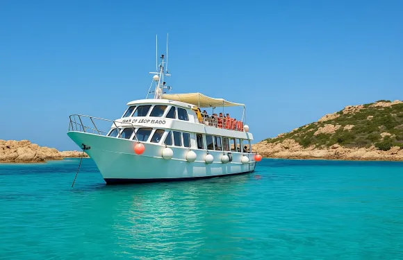 從奧爾比亞出發的迷你巴士接送拉馬達萊納群島遊覽