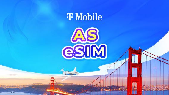 eSIM T-Mobile 5G Amerika Syarikat | Data tanpa had | Nombor telefon tempatan | Caj mengikut hari kalendar | Kod QR (Tidak termasuk Guam, Saipan)